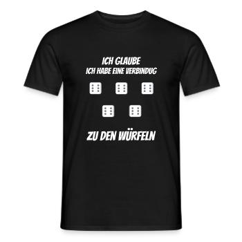 Würfel Kniffel Yatzy 6 d20 Verbindung würfeln Game - Männer T-Shirt - Schwarz - Vorne - AI Model Male 178 light (178cm)