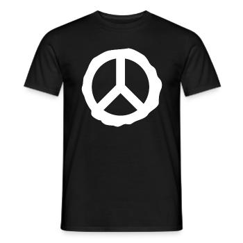Peace Frieden Geschenkidee Geburtstag - Männer T-Shirt - Schwarz - Vorne - AI Model Male 178 light (178cm)