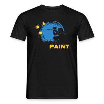 Paintball-Legende Gotcha Paintballspieler - Männer T-Shirt - Schwarz - Vorne - AI Model Male 178 light (178cm)