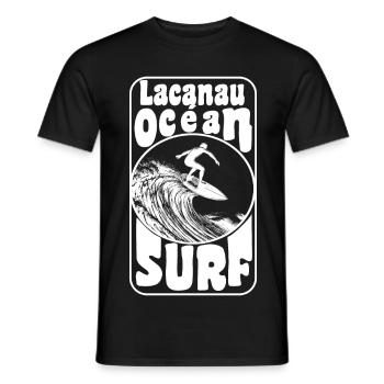 LACANAU - T-shirt homme - noir - Devant - AI Model Male 178 light (178cm)