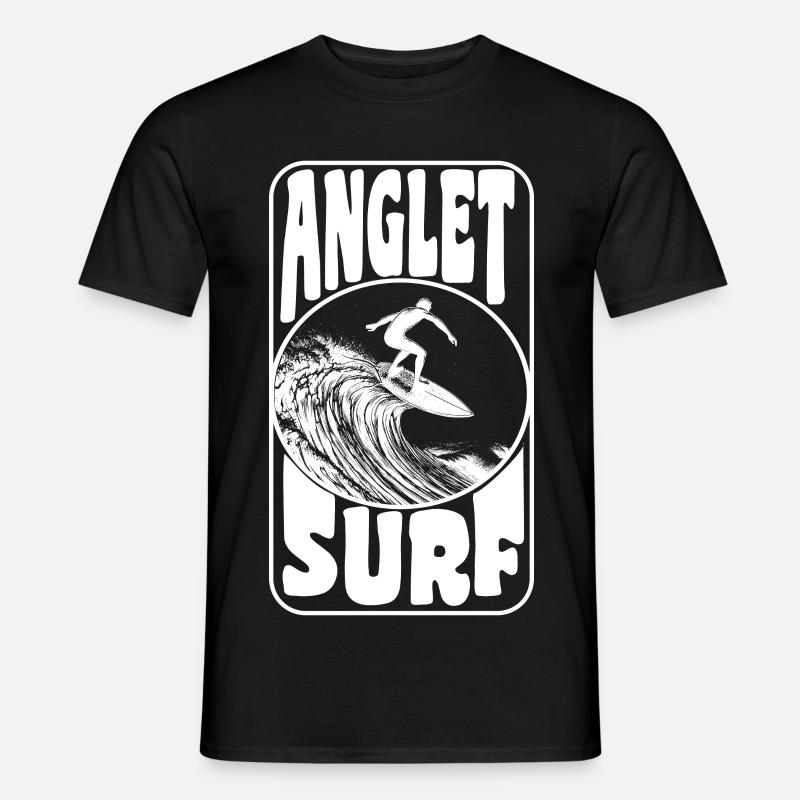 ANGLET - Männer T-Shirt - Schwarz