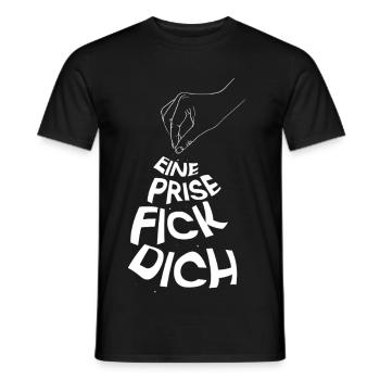 Eine Prise Fick Dich - Männer T-Shirt - Schwarz - Vorne - AI Model Male 178 light (178cm)