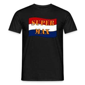 SUPER MAX - Männer T-Shirt - Schwarz - Vorne - AI Model Male 178 light (178cm)