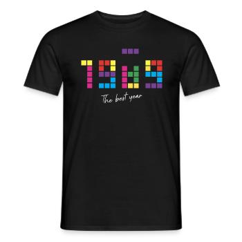 1989 Das beste Jahr - Jubiläum - Männer T-Shirt - Schwarz - Vorne - AI Model Male 178 light (178cm)
