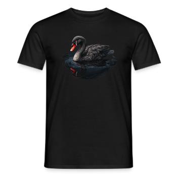 Cygne noir oiseau - T-shirt homme - noir - Devant - AI Model Male 178 light (178cm)