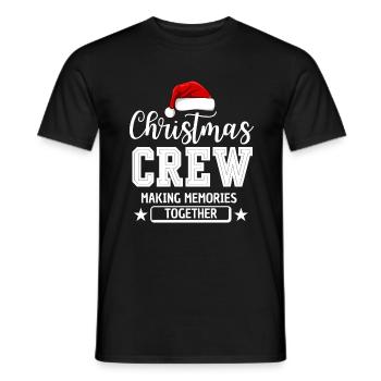 CHRISTMAS CREW - Men's T-Shirt - black - Front - AI Model Male 178 light (178cm)