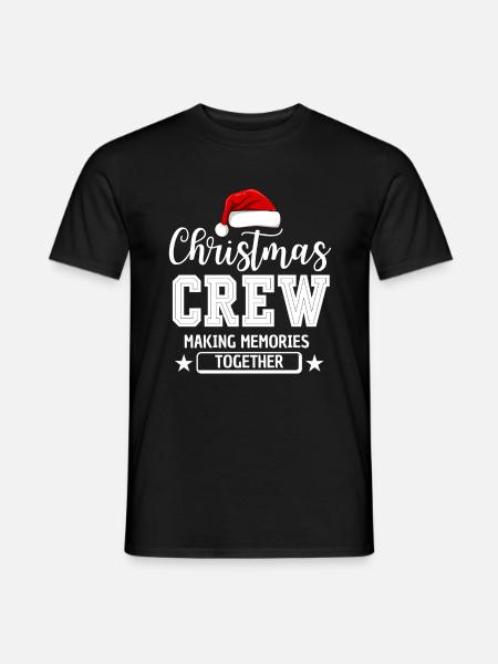 WEIHNACHTS-CREW - Männer T-Shirt - Schwarz