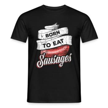 Saucisses - T-shirt homme - noir - Devant - AI Model Male 178 light (178cm)