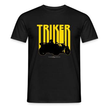 TRIKE KINGS / TRIKER SHADOW - Men's T-Shirt - black - Front - AI Model Male 178 light (178cm)