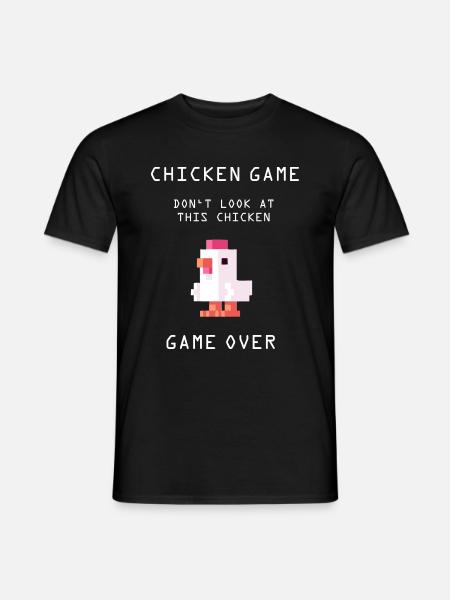 Chicken Game - Männer T-Shirt - Schwarz