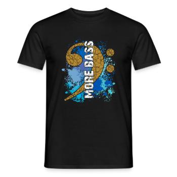 More Bass - T-shirt homme - noir - Devant - AI Model Male 178 light (178cm)