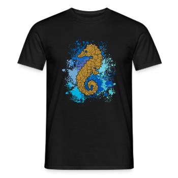 Seepferd | Seepferdchen | Hippocampus - Männer T-Shirt - Schwarz - Vorne - AI Model Male 178 light (178cm)