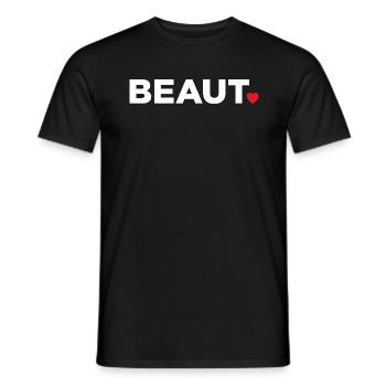 Beauté - T-shirt homme - noir - Devant - AI Model Male 178 light (178cm)