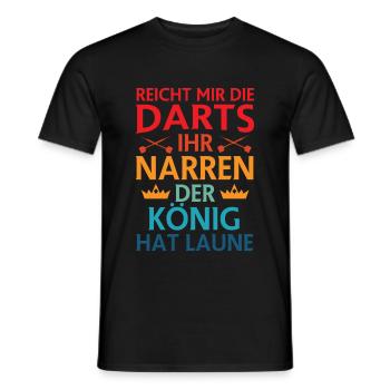Dart Darts Dartspieler Dartpfeil lustiger Spruch - Männer T-Shirt - Schwarz - Vorne - AI Model Male 178 light (178cm)