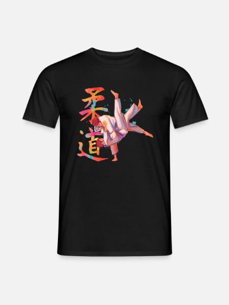 Sportler Judo Kampfkunst Japan - Männer T-Shirt - Schwarz