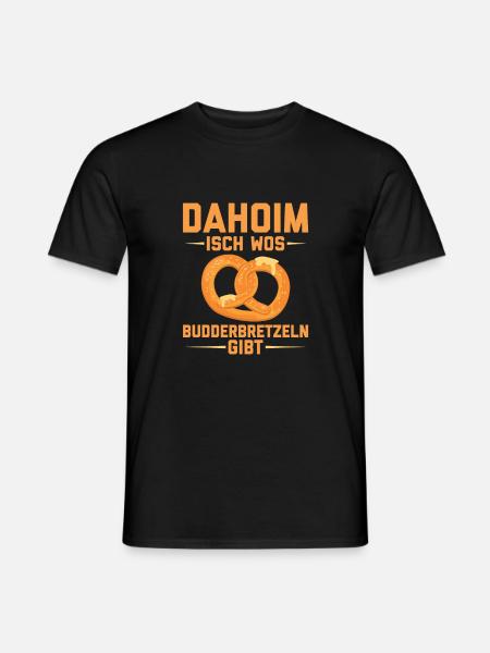 Butterbrezel - Männer T-Shirt - Schwarz