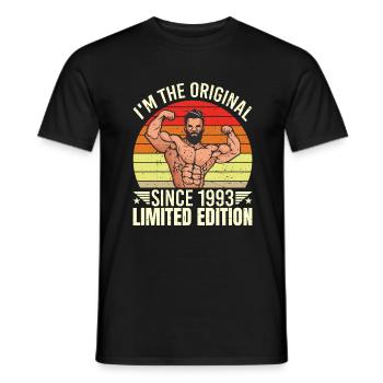 I am the original since 1993 Limited Edition - Men's T-Shirt - black - Front - AI Model Male 178 light (178cm)