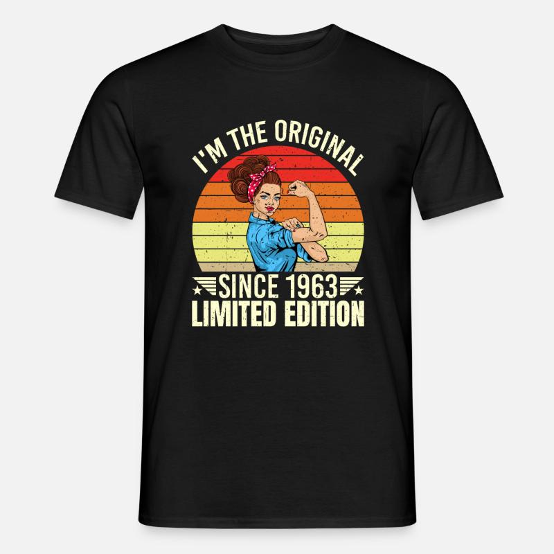 Ich Bin Das Original Seit 1963 Limited Edition - Männer T-Shirt - Schwarz