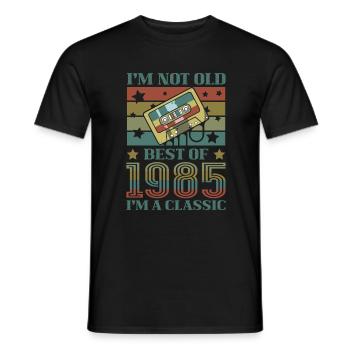 I'm not old, I'm a classic Best Of - Men's T-Shirt - black - Front - AI Model Male 178 light (178cm)