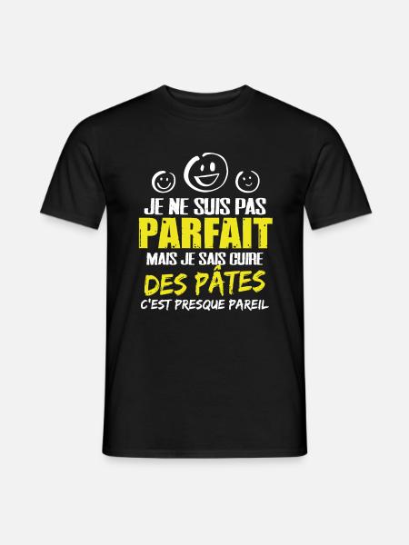 Cuire des pâtes cadeau drôle humour étudiant coloc - T-shirt homme - noir