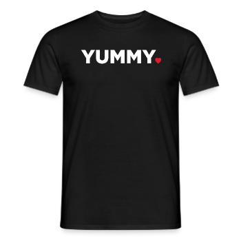 Lecker - Männer T-Shirt - Schwarz - Vorne - AI Model Male 178 light (178cm)