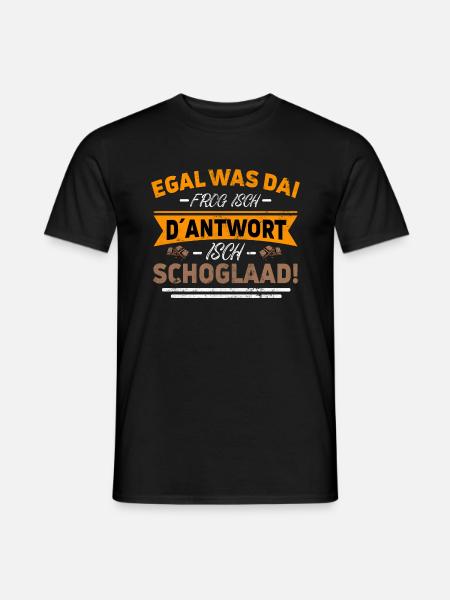 Alemannisch badisch für Naschkatzen - Männer T-Shirt - Schwarz