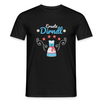 Dirndl Ersatz - Männer T-Shirt - Schwarz - Vorne - AI Model Male 178 light (178cm)