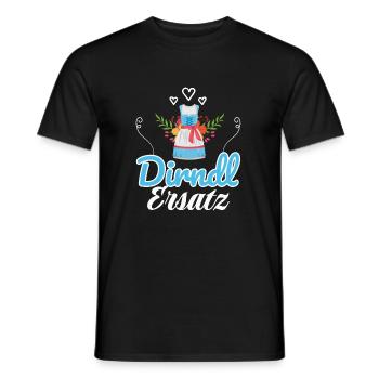 Dirndl Ersatz - Männer T-Shirt - Schwarz - Vorne - AI Model Male 178 light (178cm)