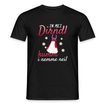 In Mei Dirndl Kumm I Nimma Nei | - Männer T-Shirt - Schwarz - Vorne - AI Model Male 178 light (178cm)