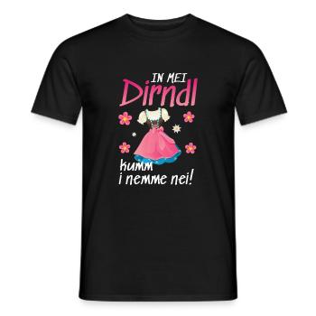 In Mei Dirndl Kumm I Nimma Nei | - Männer T-Shirt - Schwarz - Vorne - AI Model Male 178 light (178cm)