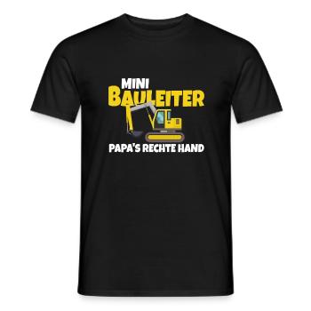Kinder Bauleiter Bauarbeiter - Bauherr - Männer T-Shirt - Schwarz - Vorne - AI Model Male 178 light (178cm)
