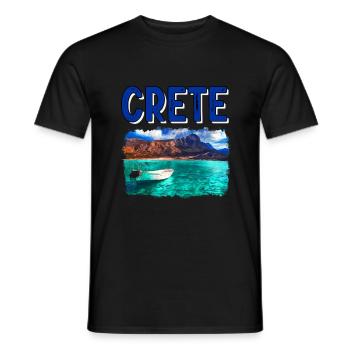 Crete Holiday Gift - Men's T-Shirt - black - Front - AI Model Male 178 light (178cm)