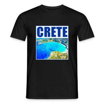 Kreta Elafonisi Traumstrand roter Sand - Männer T-Shirt - Schwarz - Vorne - AI Model Male 178 light (178cm)
