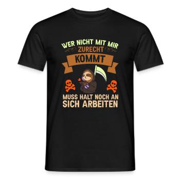 Si vous ne pouvez pas vous entendre avec moi, vous devez quand même - T-shirt homme - noir - Devant - AI Model Male 178 light (178cm)