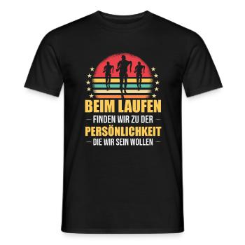 Running Personality Marathon Winner - Men's T-Shirt - black - Front - AI Model Male 178 light (178cm)