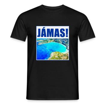 Cheers in Greek - Men's T-Shirt - black - Front - AI Model Male 178 light (178cm)