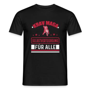 Selbstverteidigung für alle. - Männer T-Shirt - Schwarz - Vorne - AI Model Male 178 light (178cm)
