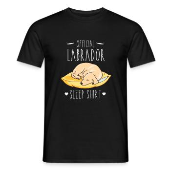 Official Labrador Sleep Shirt - Men's T-Shirt - black - Front - AI Model Male 178 light (178cm)