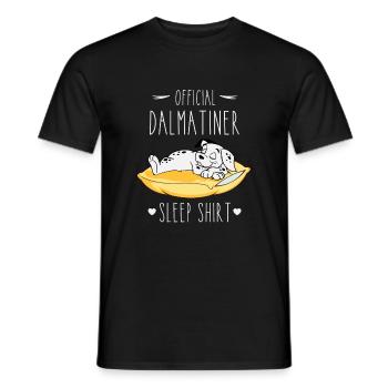 Official Dalmatian Sleep Shirt - Men's T-Shirt - black - Front - AI Model Male 178 light (178cm)