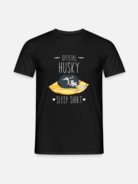 Official Husky Sleep Shirt - Men's T-Shirt - black