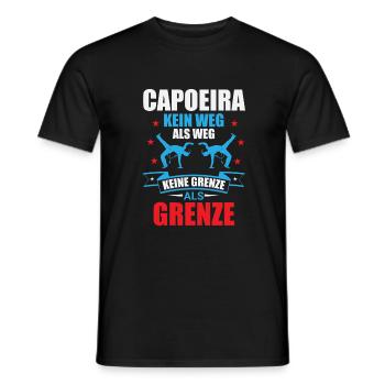 Capoeira: No borders and paths - Men's T-Shirt - black - Front - AI Model Male 178 light (178cm)