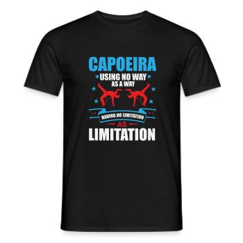 Capoeira: No borders and paths - Men's T-Shirt - black - Front - AI Model Male 178 light (178cm)