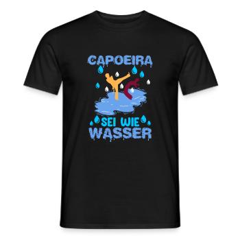 Capoeira ist wie die Gestalt des Wassers - Männer T-Shirt - Schwarz - Vorne - AI Model Male 178 light (178cm)