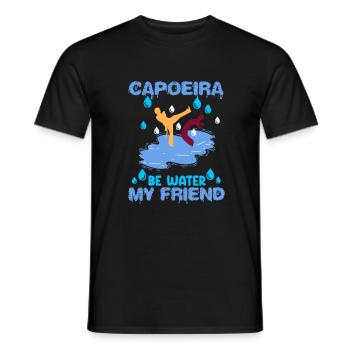 Capoeira ist wie die Gestalt des Wassers - Männer T-Shirt - Schwarz - Vorne - AI Model Male 178 light (178cm)