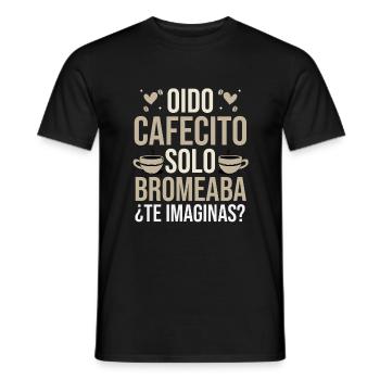 Cafecito Lover Drinking Cafecito Mix Cuban Coffee - Men's T-Shirt - black - Front - AI Model Male 178 light (178cm)
