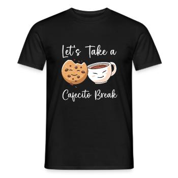Cafecito Accessories & Cuban Lover Clothing - Men's T-Shirt - black - Front - AI Model Male 178 light (178cm)