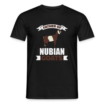 Proud Nubian Goat Dad - Men's T-Shirt - black - Front - AI Model Male 178 light (178cm)