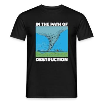 Storm Chasing: In the Path of Destruction - Men's T-Shirt - black - Front - AI Model Male 178 light (178cm)
