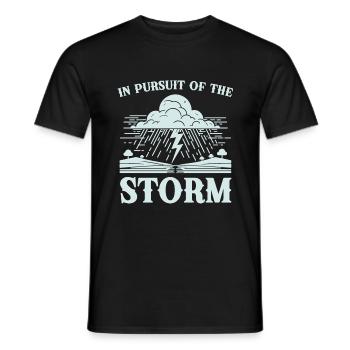 Storm Chasing: In Pursuit of the Storm - Men's T-Shirt - black - Front - AI Model Male 178 light (178cm)
