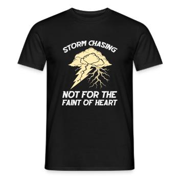 Storm Chasiing - nichts für schwache Nerven - Männer T-Shirt - Schwarz - Vorne - AI Model Male 178 light (178cm)